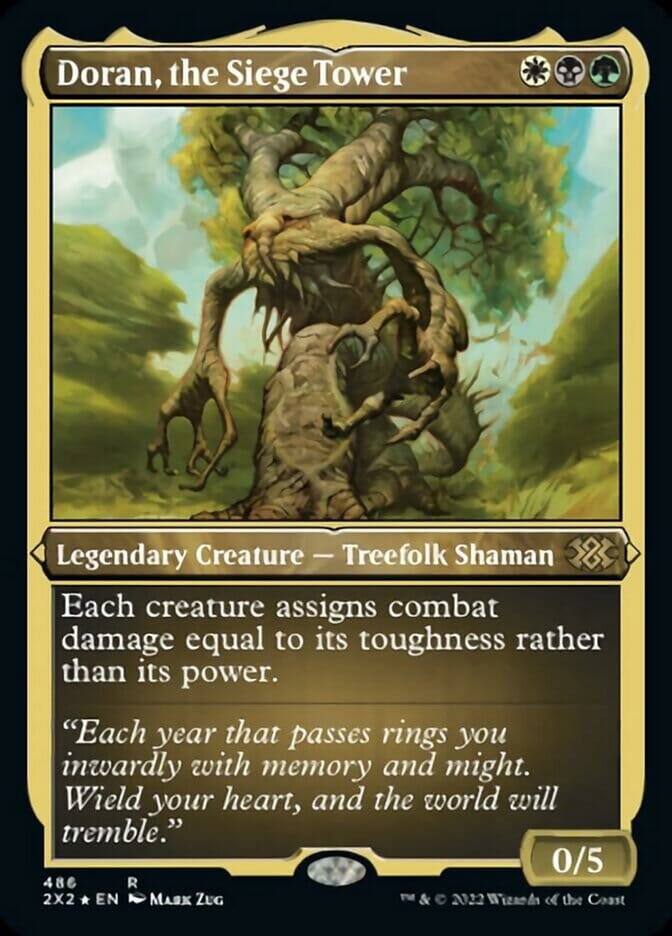 Doran, the Siege Tower (Foil Etched) [Double Masters 2022] MTG Single Magic: The Gathering  | Multizone: Comics And Games
