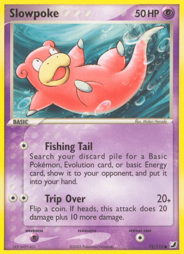 Slowpoke (72/115) [EX: Unseen Forces] Pokemon Single Pokémon  | Multizone: Comics And Games