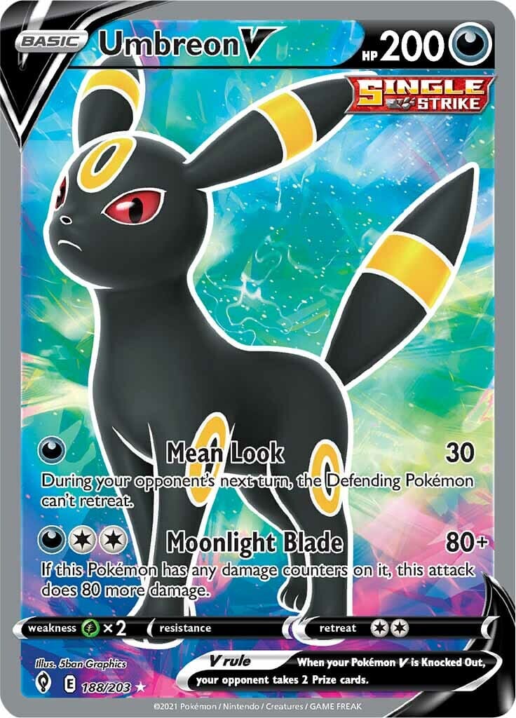 Umbreon V (188/203) [Sword & Shield: Evolving Skies] Pokemon Single Pokémon  | Multizone: Comics And Games