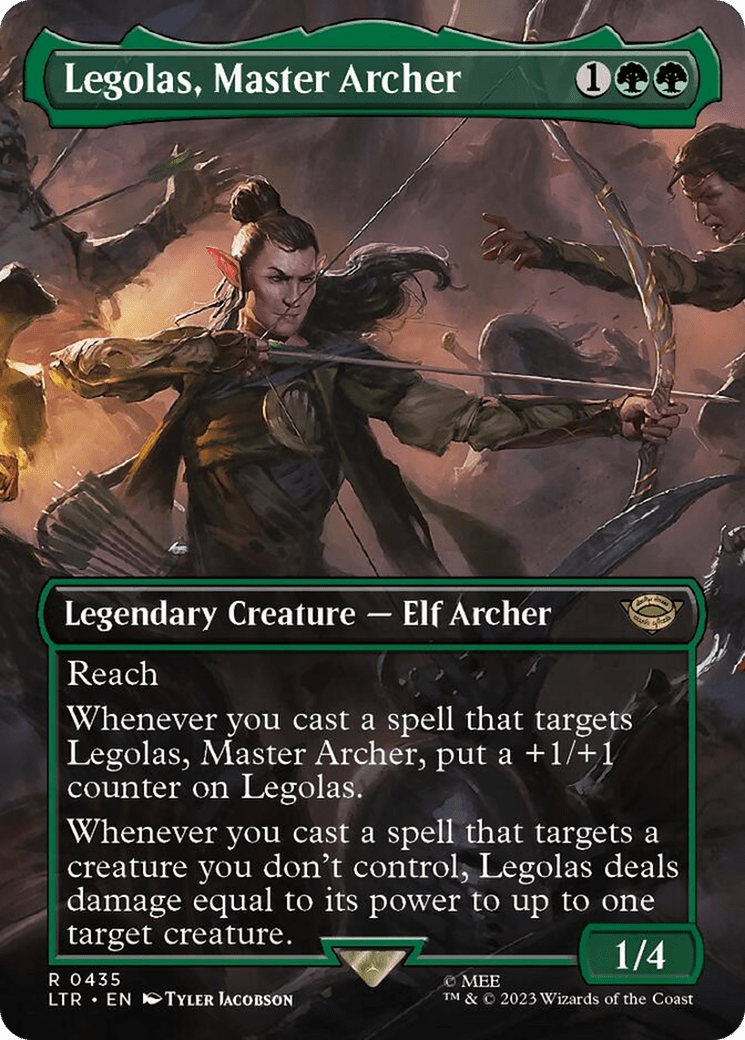 Legolas, Master Archer (Borderless Alternate Art) [The Lord of the Rings: Tales of Middle-Earth] MTG Single Magic: The Gathering  | Multizone: Comics And Games