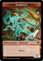 Elemental (0024) // Elf Druid Double-Sided Token [Commander Masters Tokens] MTG Single Magic: The Gathering  | Multizone: Comics And Games