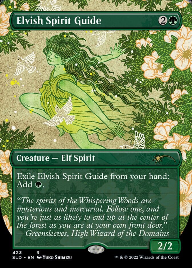 Elvish Spirit Guide (Borderless) [Secret Lair Drop Series] MTG Single Magic: The Gathering  | Multizone: Comics And Games