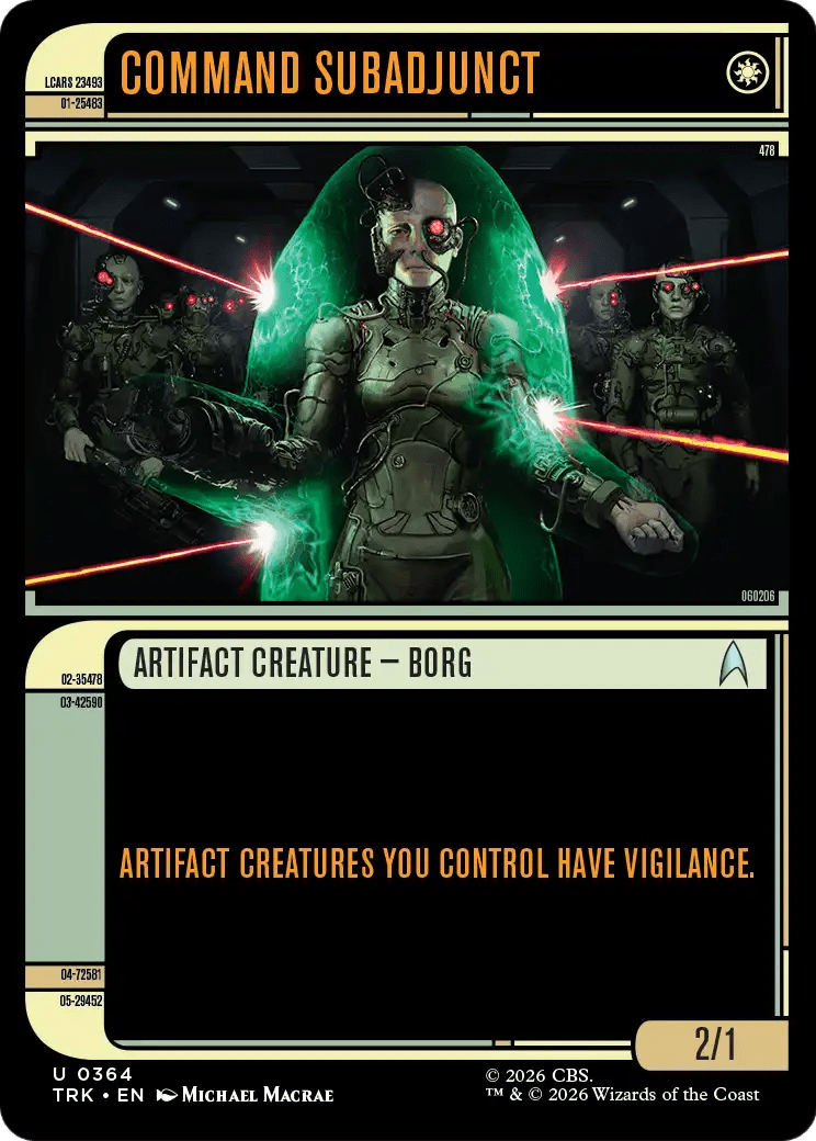 Command Subadjunct (Showcase) [Star Trek] MTG Single Magic: The Gathering  | Multizone: Comics And Games