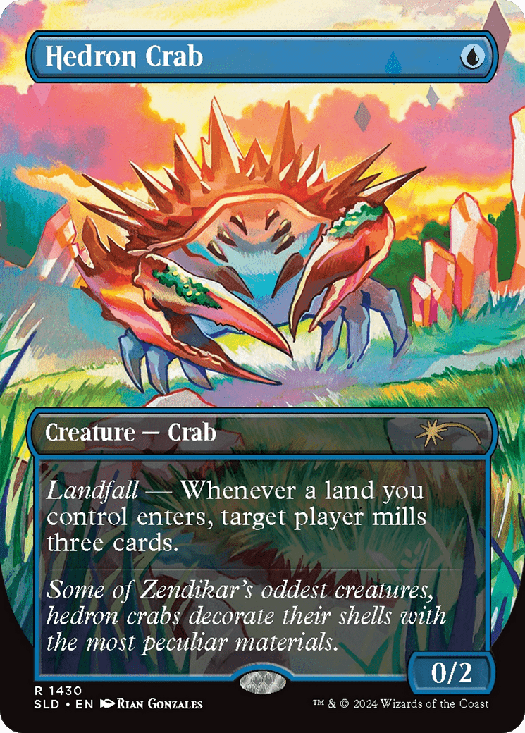 Hedron Crab (Rainbow Foil) [Secret Lair Drop Series] MTG Single Magic: The Gathering  | Multizone: Comics And Games