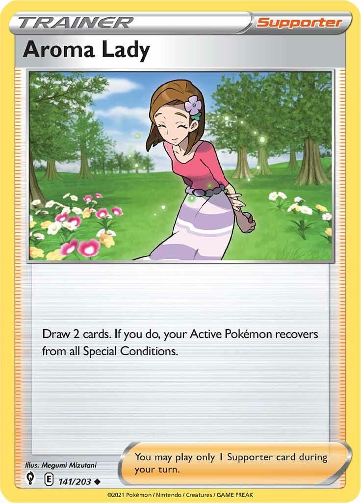 Aroma Lady (141/203) [Sword & Shield: Evolving Skies] Pokemon Single Pokémon  | Multizone: Comics And Games