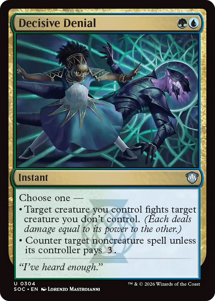 Decisive Denial [Secrets of Strixhaven Commander] MTG Single Magic: The Gathering  | Multizone: Comics And Games