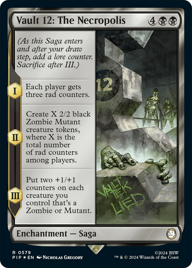 Vault 12: The Necropolis (Surge Foil) [Fallout] MTG Single Magic: The Gathering  | Multizone: Comics And Games