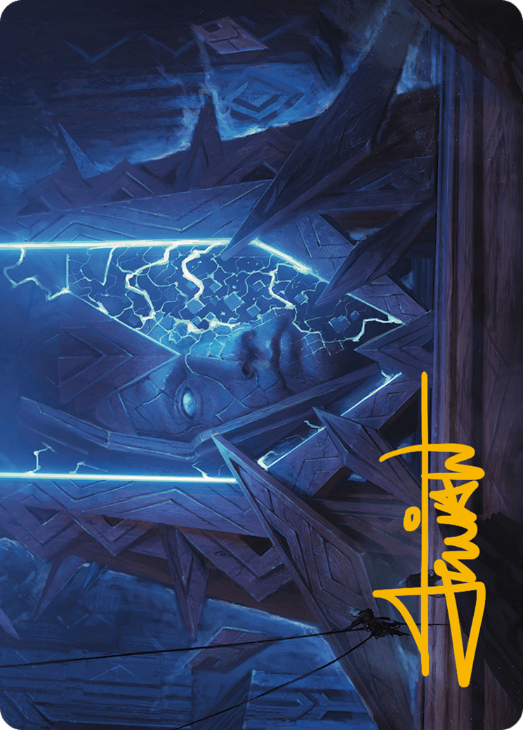 Stone Idol Generator Art Card (Gold-Stamped Signature) [Modern Horizons 3 Art Series] MTG Single Magic: The Gathering  | Multizone: Comics And Games