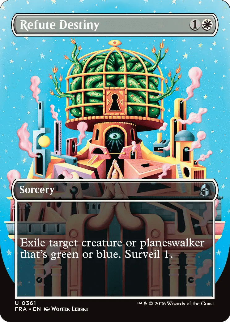 Refute Destiny (Borderless) [Reality Fracture] MTG Single Magic: The Gathering  | Multizone: Comics And Games