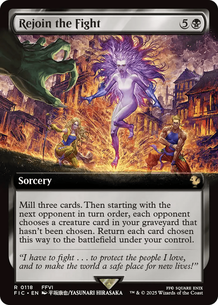 Rejoin the Fight (Extended Art) [FINAL FANTASY Commander] MTG Single Magic: The Gathering  | Multizone: Comics And Games