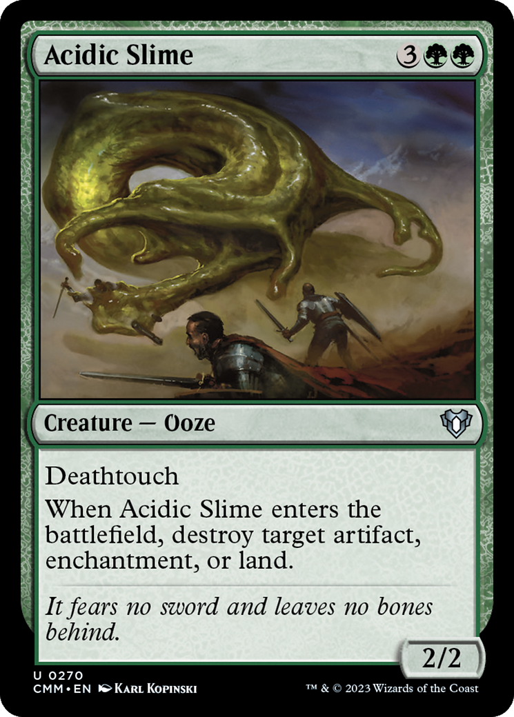 Acidic Slime [Commander Masters] MTG Single Magic: The Gathering  | Multizone: Comics And Games