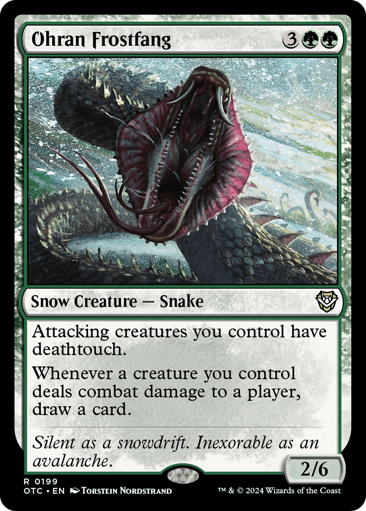 Ohran Frostfang [Outlaws of Thunder Junction Commander] MTG Single Magic: The Gathering  | Multizone: Comics And Games