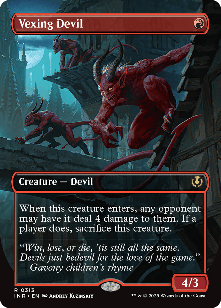 Vexing Devil (Borderless) [Innistrad Remastered] MTG Single Magic: The Gathering  | Multizone: Comics And Games