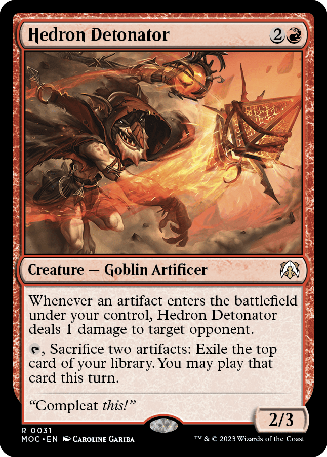 Hedron Detonator [March of the Machine Commander] MTG Single Magic: The Gathering  | Multizone: Comics And Games