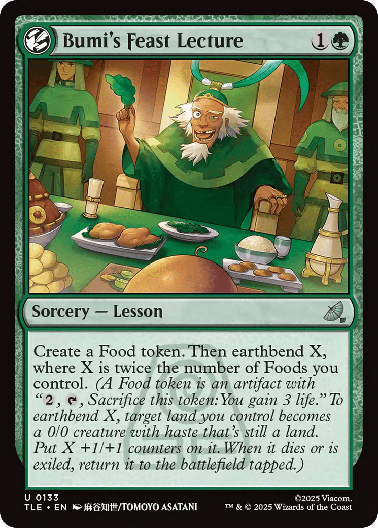 Bumi's Feast Lecture [Avatar: The Last Airbender: Eternal-Legal] MTG Single Magic: The Gathering  | Multizone: Comics And Games