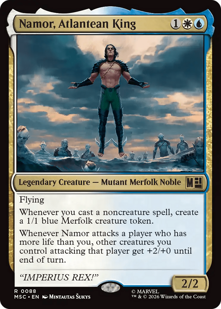 Namor, Atlantean King [Marvel Super Heroes Commander] MTG Single Magic: The Gathering  | Multizone: Comics And Games