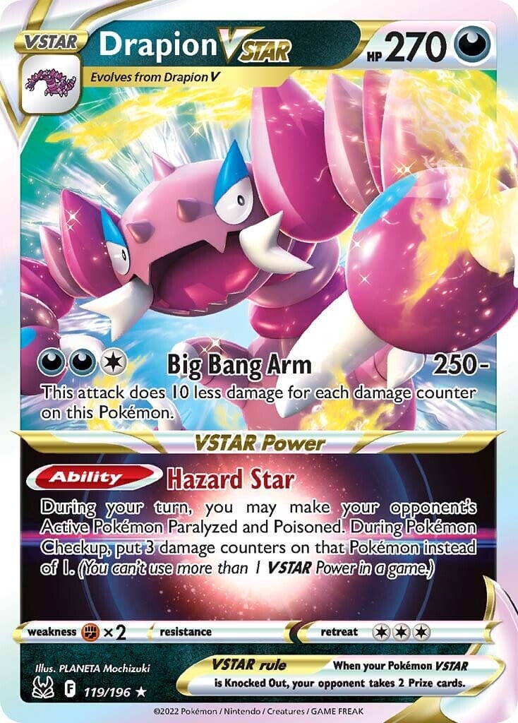 Drapion VSTAR (119/196) [Sword & Shield: Lost Origin] Pokemon Single Pokémon  | Multizone: Comics And Games