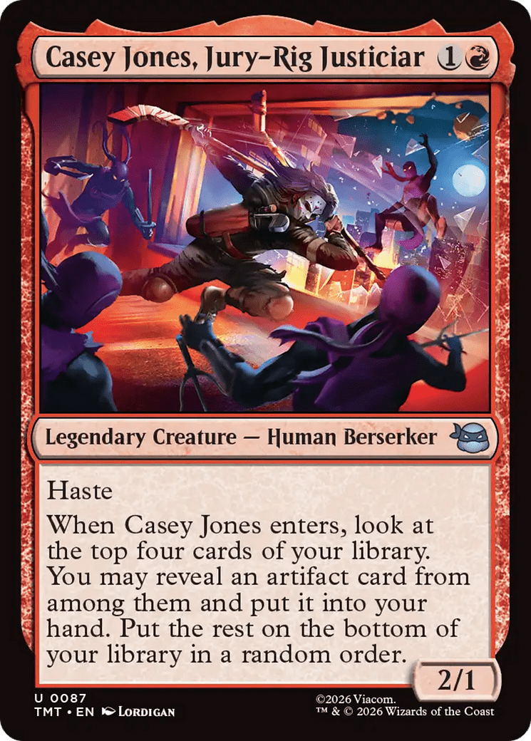 Casey Jones, Jury-Rig Justiciar [Teenage Mutant Ninja Turtles] MTG Single Magic: The Gathering  | Multizone: Comics And Games