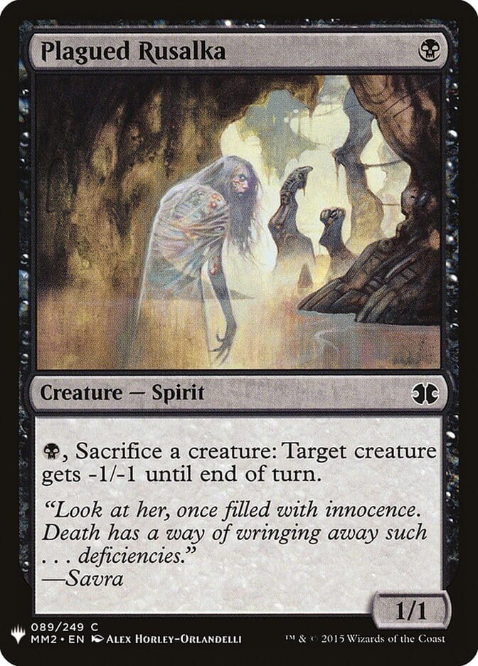 Plagued Rusalka [Mystery Booster] MTG Single Magic: The Gathering  | Multizone: Comics And Games