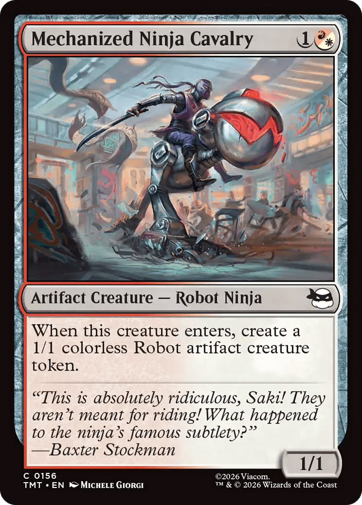 Mechanized Ninja Cavalry [Teenage Mutant Ninja Turtles] MTG Single Magic: The Gathering  | Multizone: Comics And Games