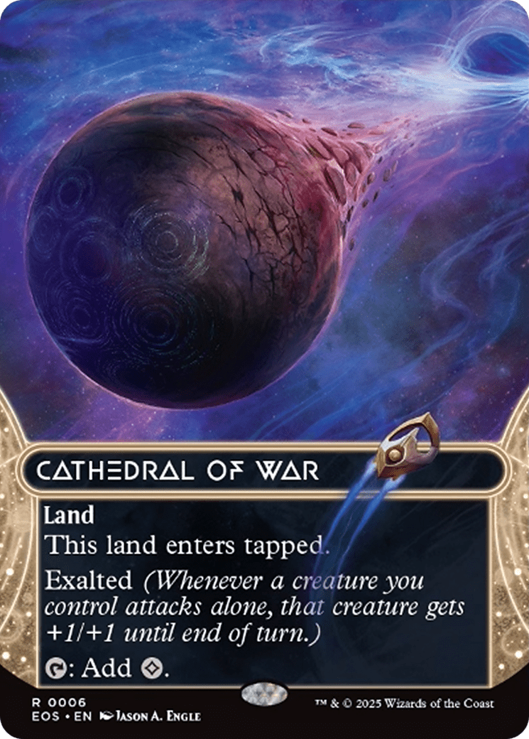 Cathedral of War (0006) (Borderless) [Edge of Eternities: Stellar Sights] MTG Single Magic: The Gathering  | Multizone: Comics And Games