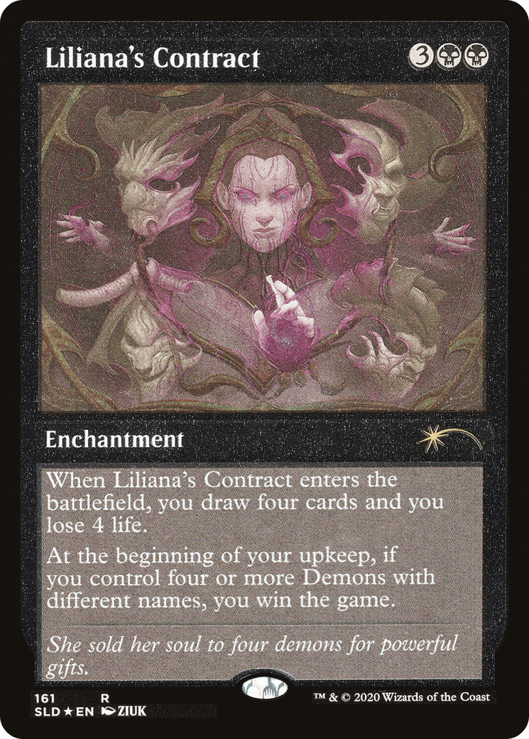 Liliana's Contract (Foil Etched) [Secret Lair Drop Series] MTG Single Magic: The Gathering  | Multizone: Comics And Games