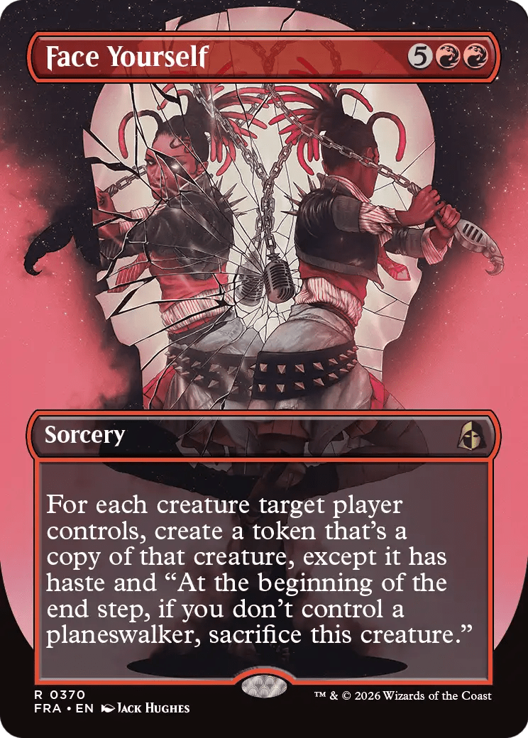 Face Yourself (Borderless) [Reality Fracture] MTG Single Magic: The Gathering  | Multizone: Comics And Games