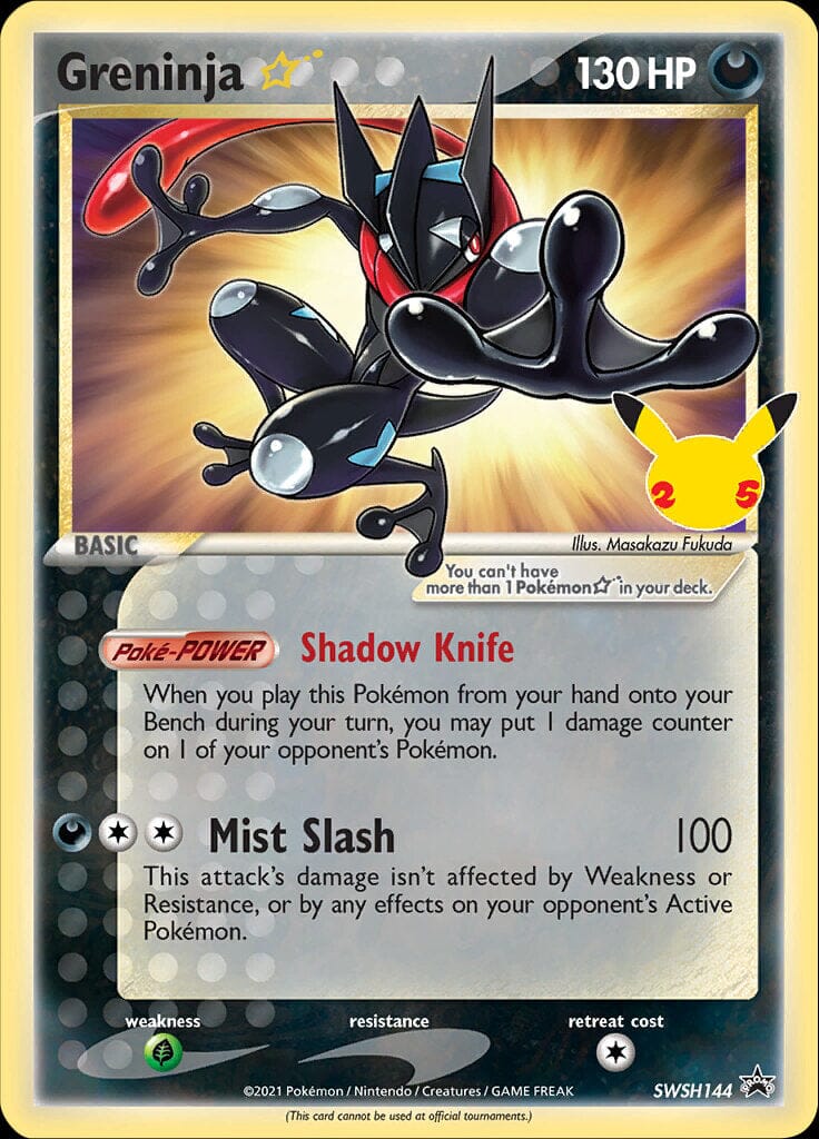 Greninja Star (SWSH144) (Celebrations) [Sword & Shield: Black Star Promos] Pokemon Single Pokémon  | Multizone: Comics And Games