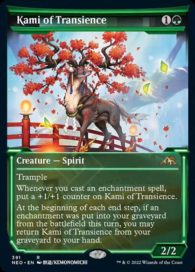Kami of Transience (Showcase Soft Glow) [Kamigawa: Neon Dynasty] MTG Single Magic: The Gathering  | Multizone: Comics And Games