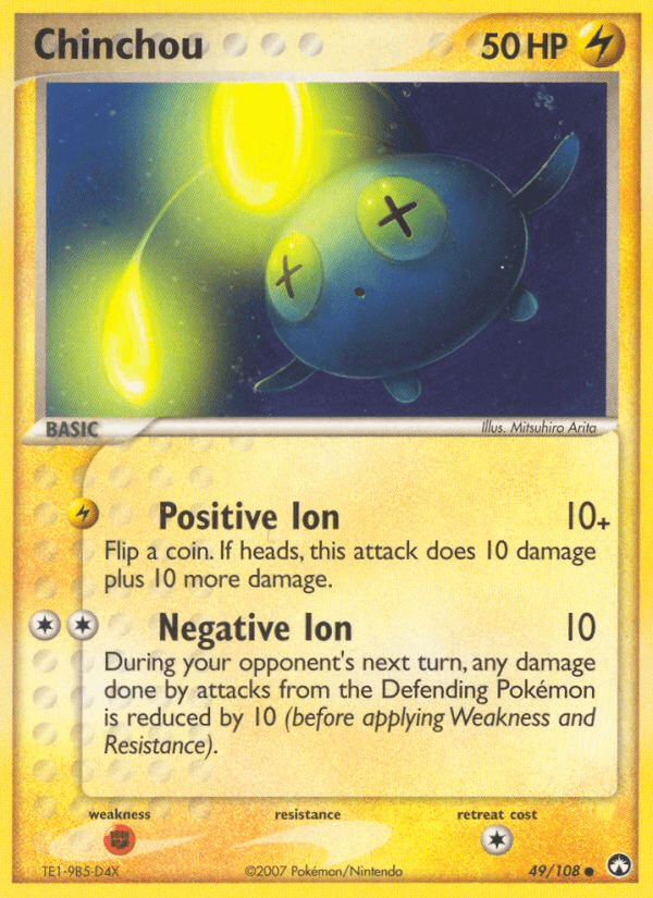 Chinchou (49/108) [EX: Power Keepers] Pokemon Single Pokémon  | Multizone: Comics And Games