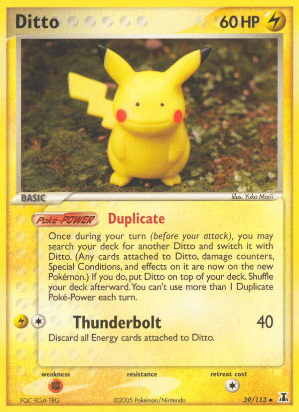 Ditto (39/113) [EX: Delta Species] Pokemon Single Pokémon  | Multizone: Comics And Games