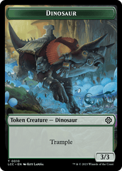 Copy // Dinosaur Double-Sided Token [The Lost Caverns of Ixalan Commander Tokens] MTG Single Magic: The Gathering  | Multizone: Comics And Games