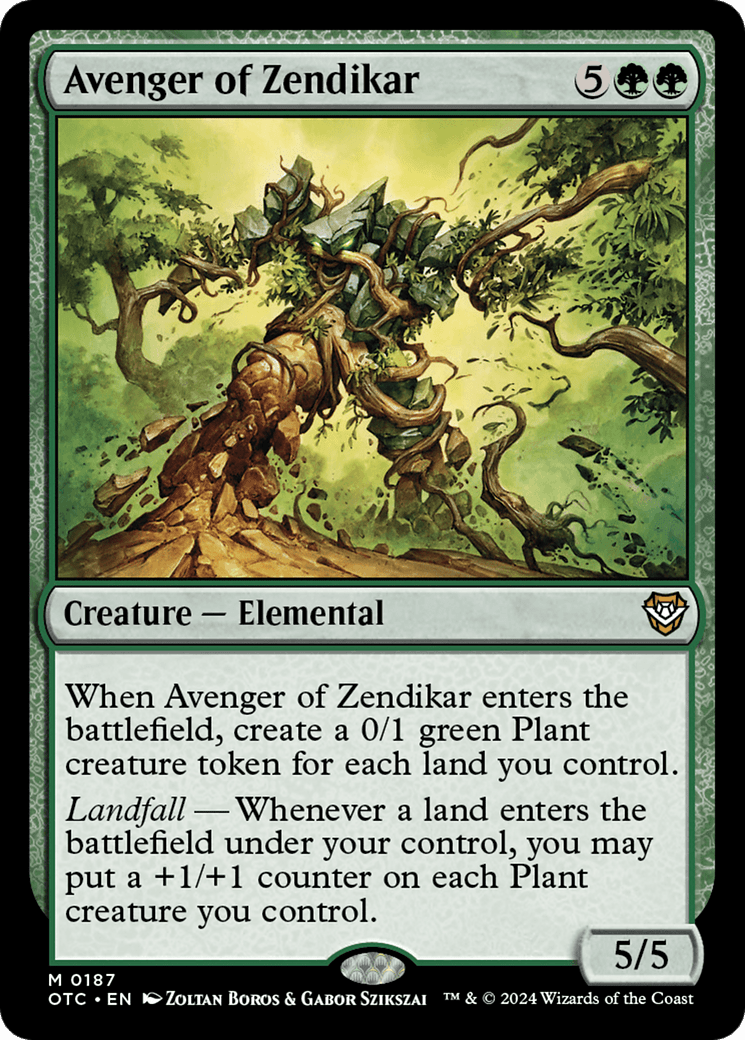 Avenger of Zendikar [Outlaws of Thunder Junction Commander] MTG Single Magic: The Gathering  | Multizone: Comics And Games