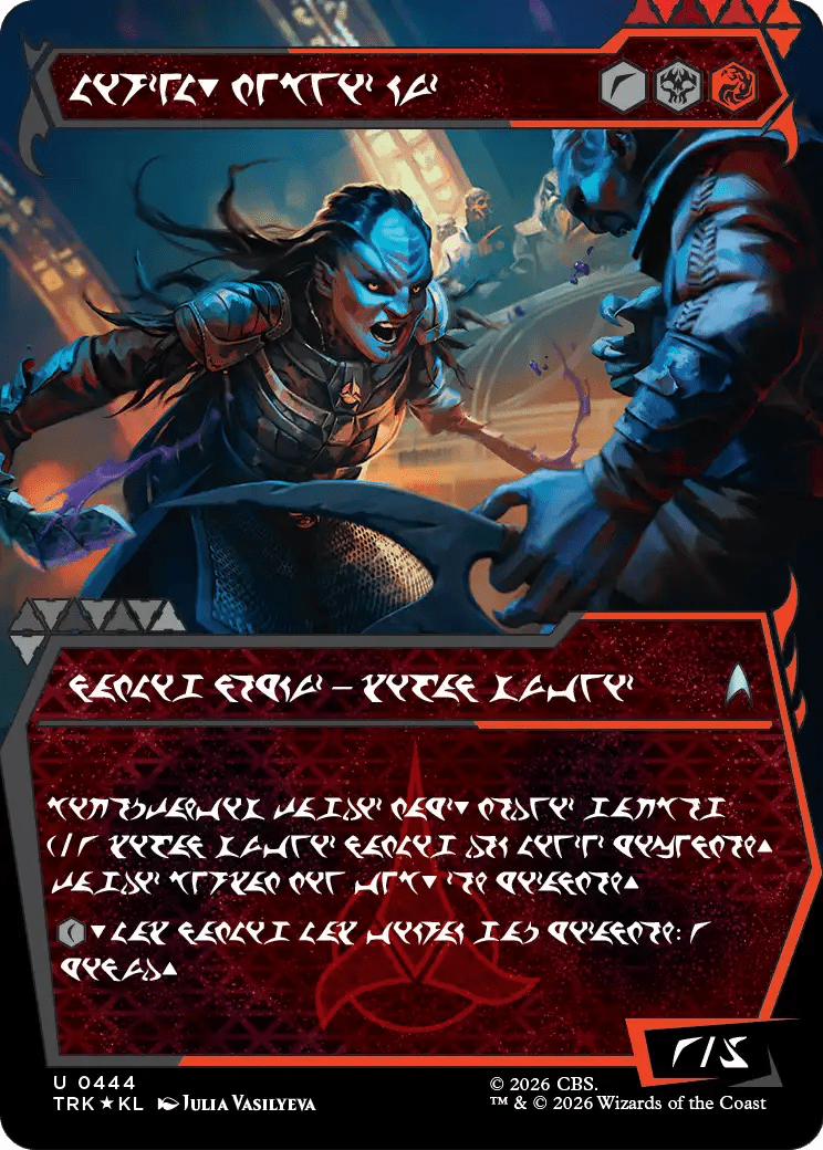L'Rell, Fierce Visionary (Showcase) (Klingon) [Star Trek] MTG Single Magic: The Gathering  | Multizone: Comics And Games