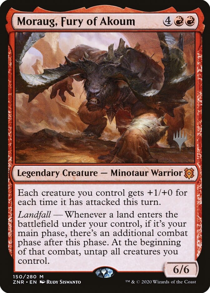 Moraug, Fury of Akoum (Promo Pack) [Zendikar Rising Promos] MTG Single Magic: The Gathering  | Multizone: Comics And Games