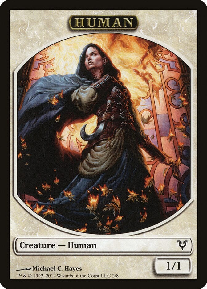 Human Token (2/8) [Avacyn Restored Tokens] MTG Single Magic: The Gathering  | Multizone: Comics And Games