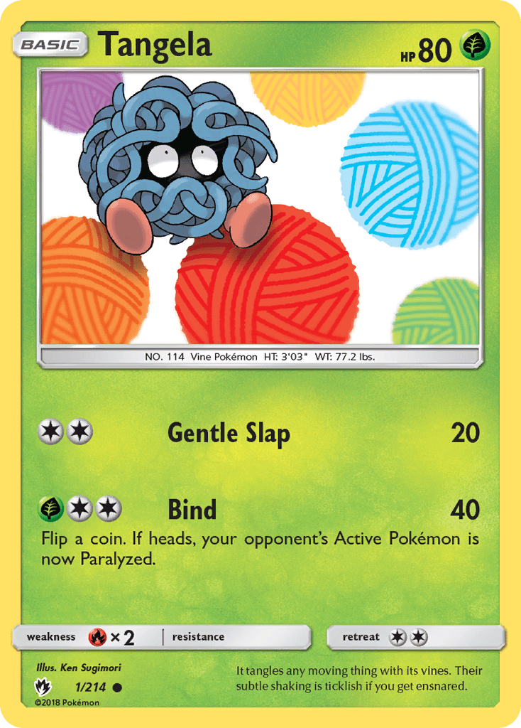 Tangela (1/214) [Sun & Moon: Lost Thunder] Pokemon Single Pokémon  | Multizone: Comics And Games