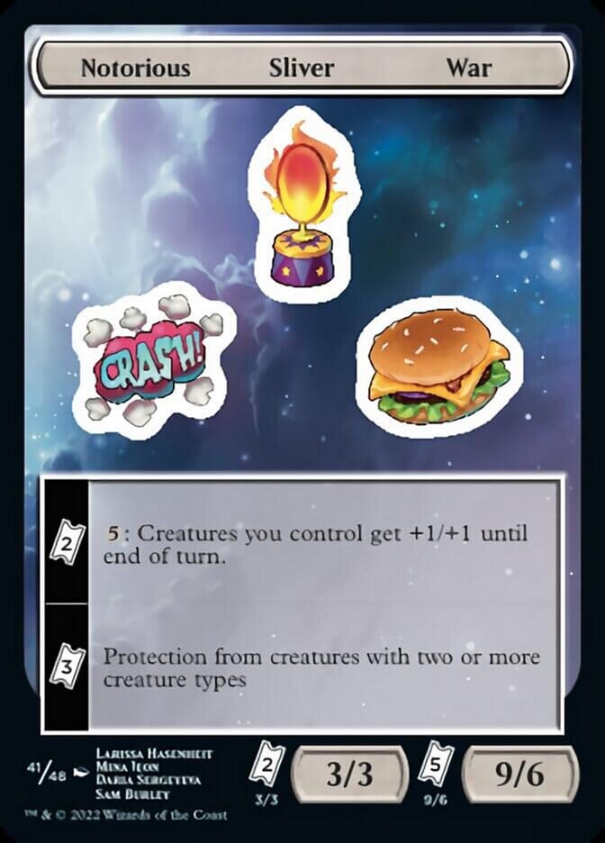 Notorious Sliver War [Unfinity Stickers] MTG Single Magic: The Gathering  | Multizone: Comics And Games