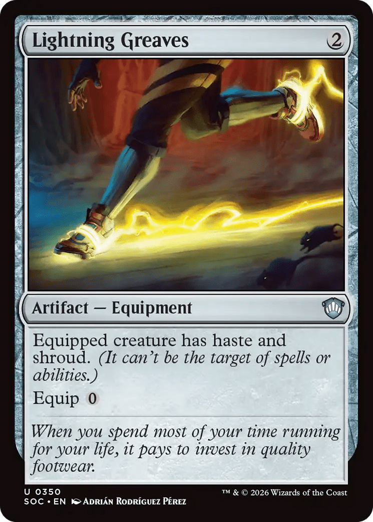 Lightning Greaves [Secrets of Strixhaven Commander] MTG Single Magic: The Gathering  | Multizone: Comics And Games