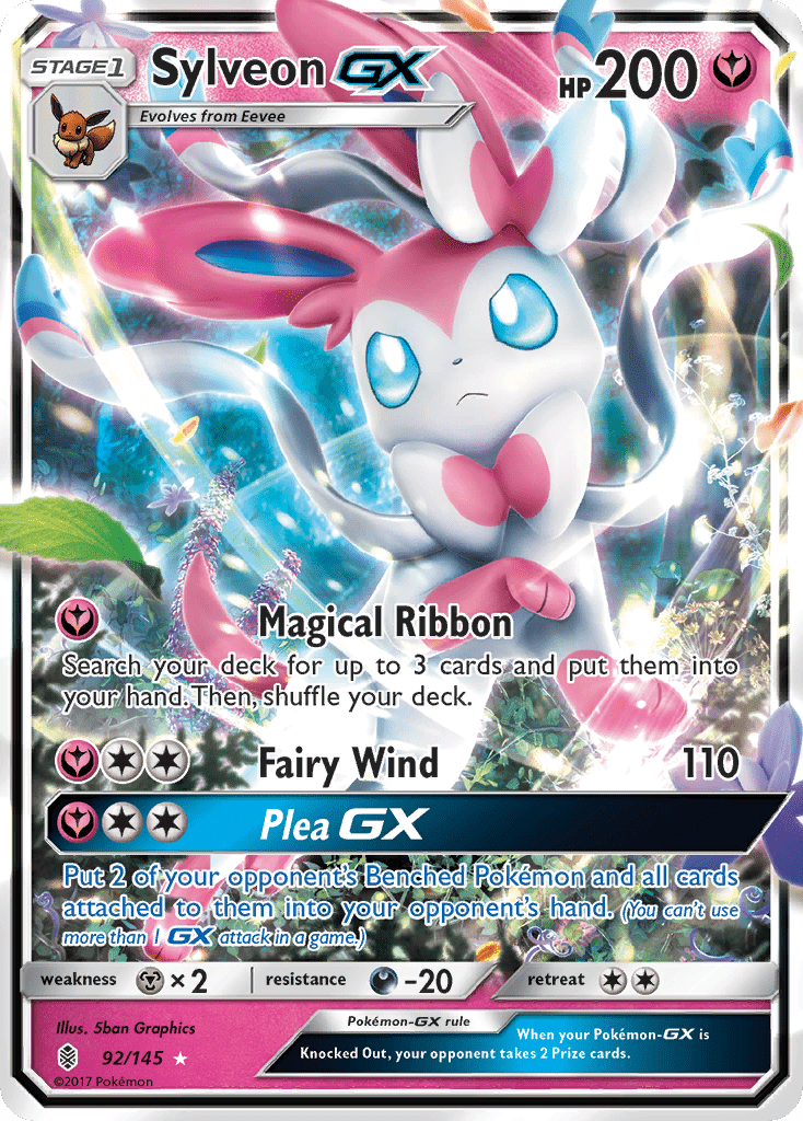 Sylveon GX (92/145) [Sun & Moon: Guardians Rising] Pokemon Single Pokémon  | Multizone: Comics And Games