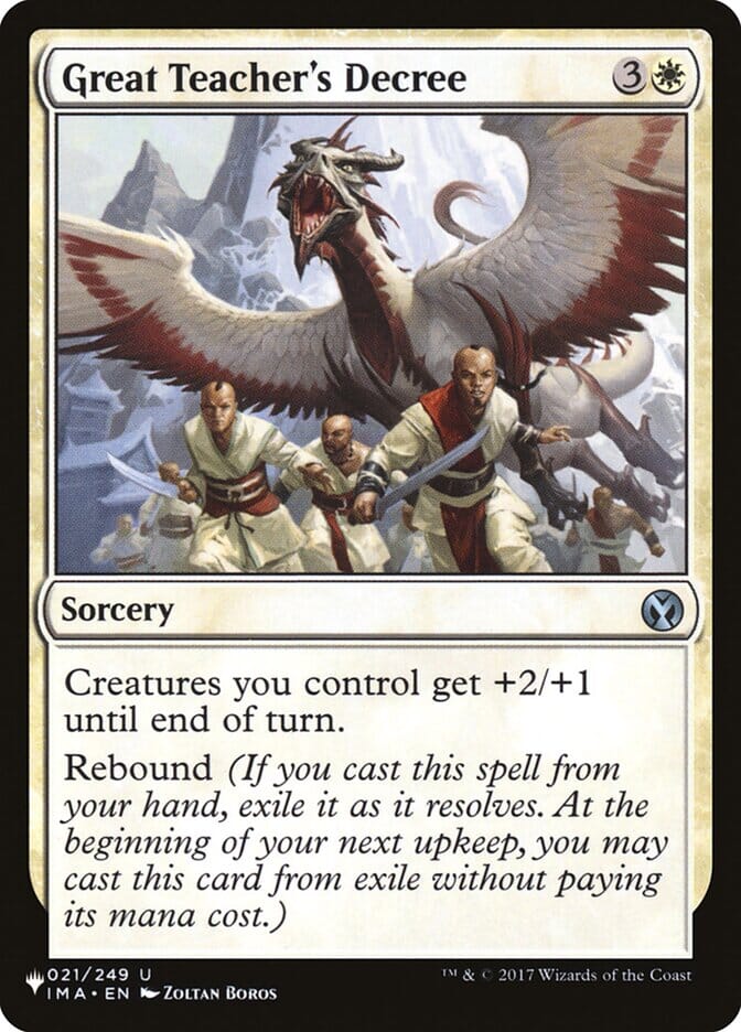 Great Teacher's Decree [The List] MTG Single Magic: The Gathering  | Multizone: Comics And Games