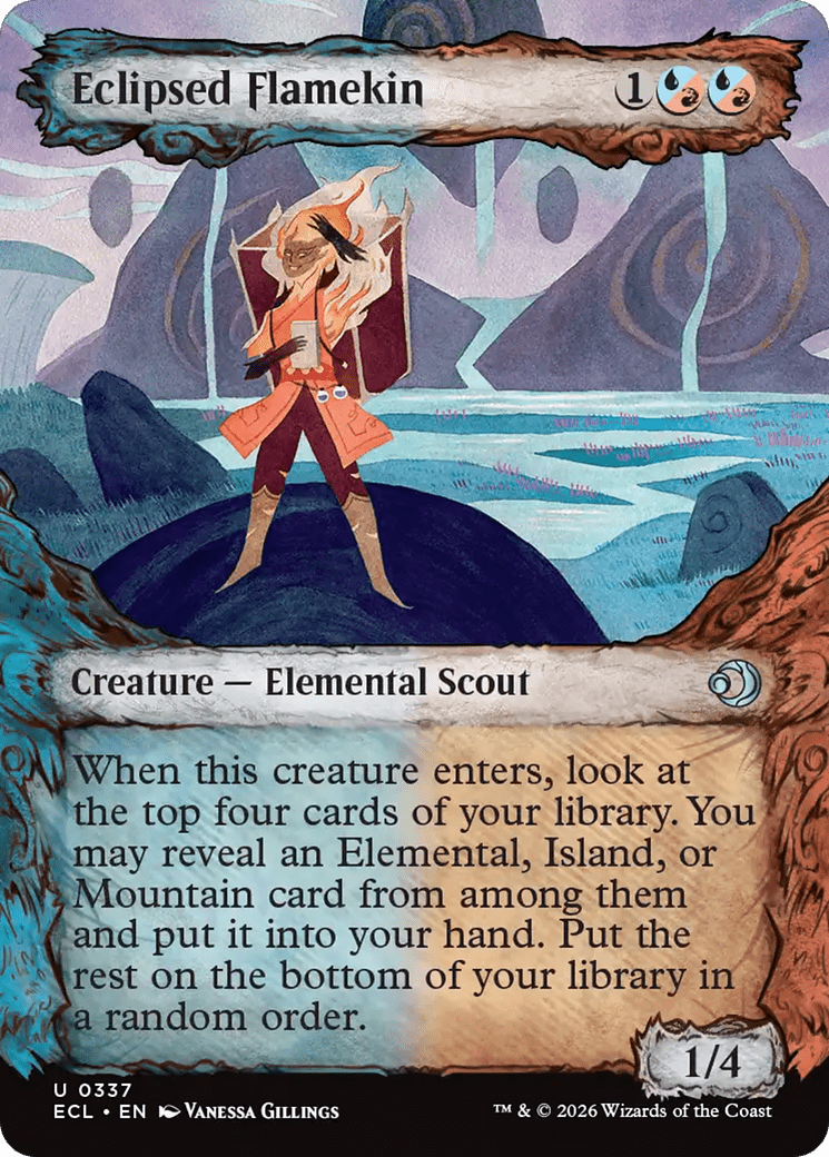 Eclipsed Flamekin (Showcase) [Lorwyn Eclipsed] MTG Single Magic: The Gathering  | Multizone: Comics And Games