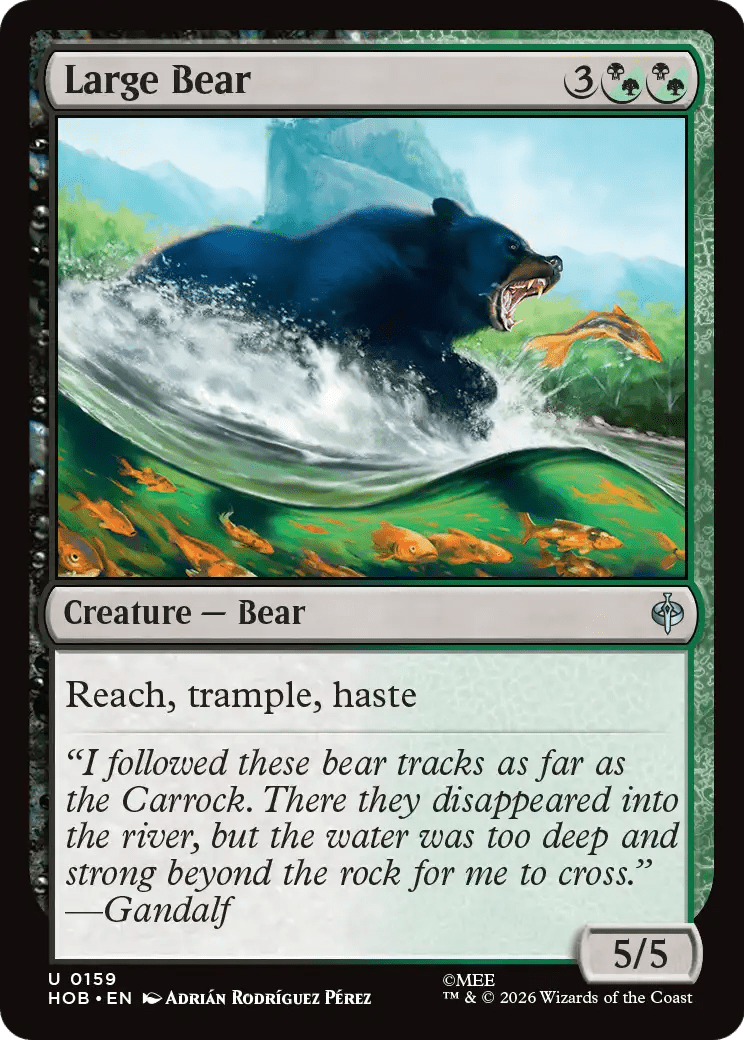 Large Bear [The Hobbit] MTG Single Magic: The Gathering  | Multizone: Comics And Games