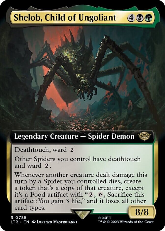 Shelob, Child of Ungoliant (Extended Art) (Surge Foil) [The Lord of the Rings: Tales of Middle-Earth] MTG Single Magic: The Gathering  | Multizone: Comics And Games