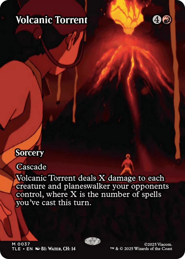 Volcanic Torrent (Borderless) [Avatar: The Last Airbender: Eternal-Legal] MTG Single Magic: The Gathering  | Multizone: Comics And Games