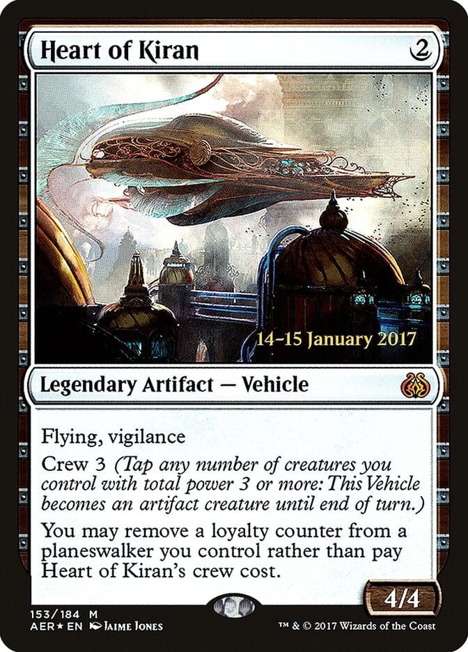 Heart of Kiran [Aether Revolt Prerelease Promos] MTG Single Magic: The Gathering  | Multizone: Comics And Games