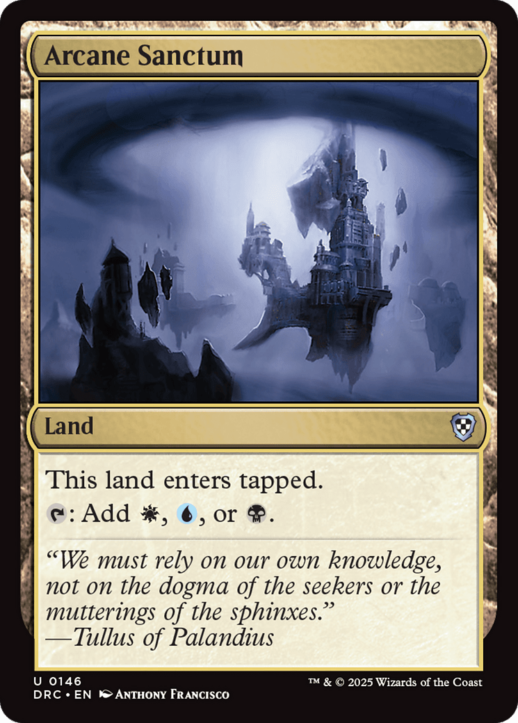 Arcane Sanctum [Aetherdrift Commander] MTG Single Magic: The Gathering  | Multizone: Comics And Games
