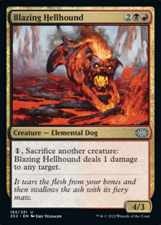 Blazing Hellhound [Double Masters 2022] MTG Single Magic: The Gathering  | Multizone: Comics And Games