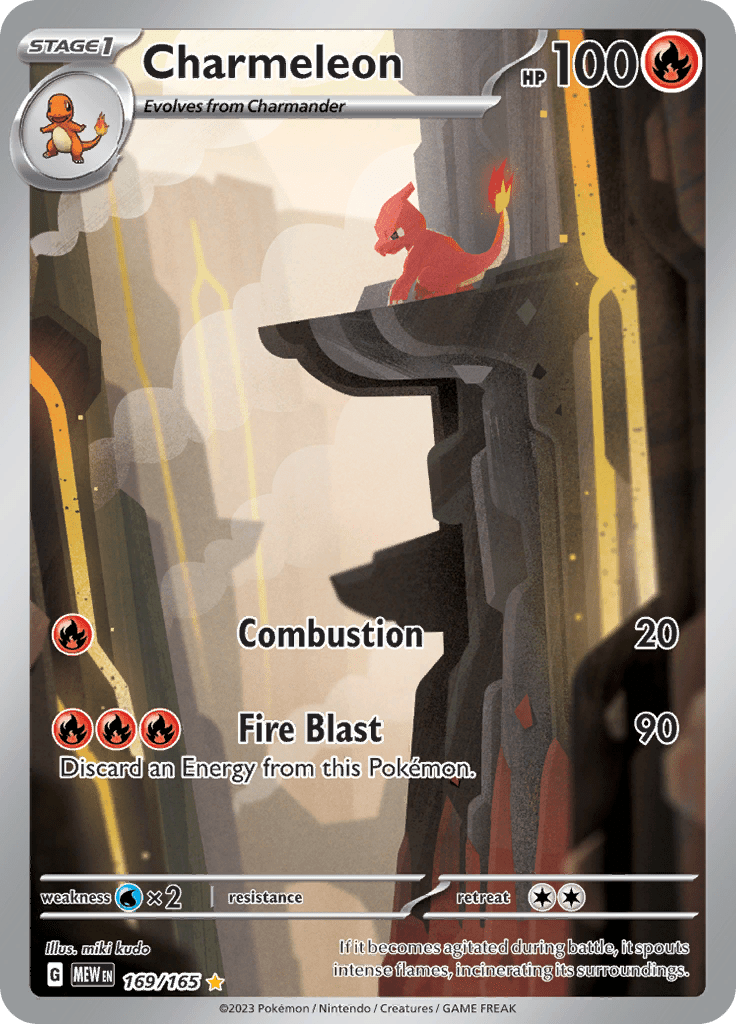 Charmeleon (169/165) [Scarlet & Violet 151] Pokemon Single Pokémon  | Multizone: Comics And Games