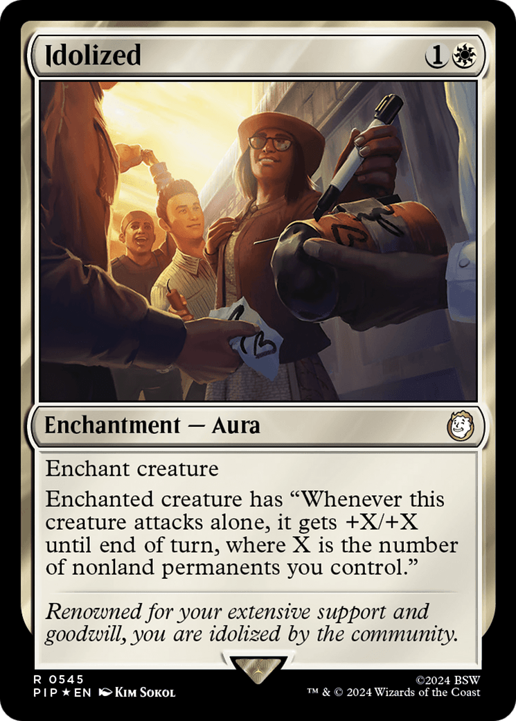 Idolized (Surge Foil) [Fallout] MTG Single Magic: The Gathering  | Multizone: Comics And Games